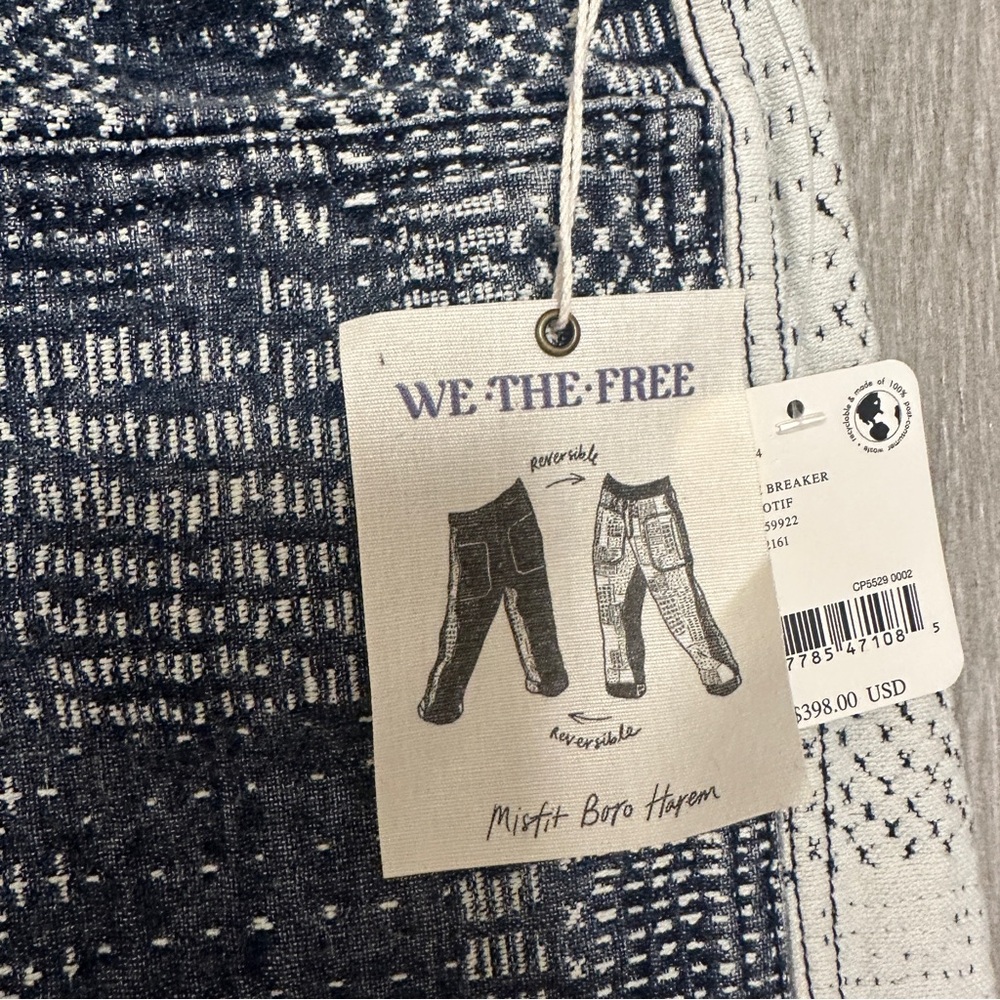NWT Free People We The Free Misfit Boro Harem Jeans - Picture 5 of 6